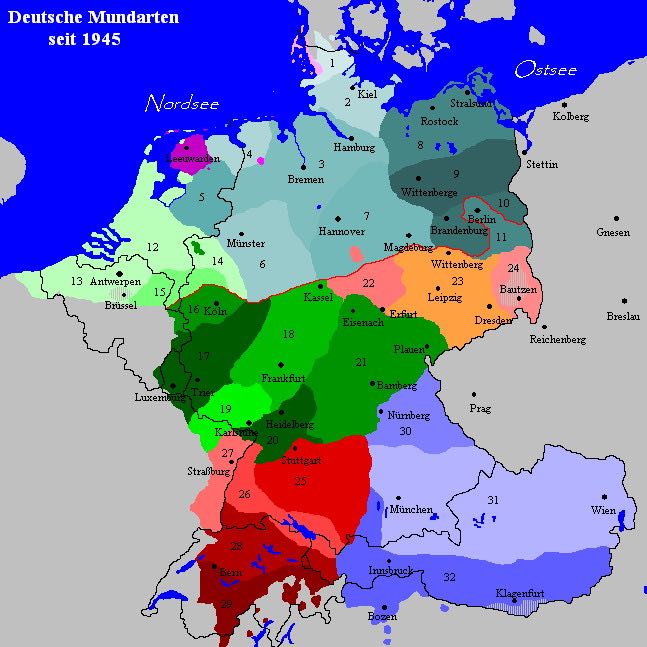 немецкие диалекты
